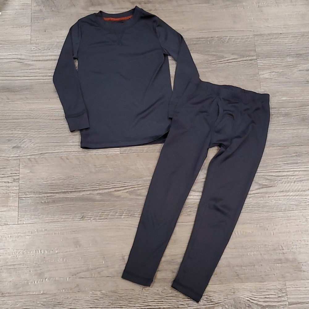 Cuddl Duds ClimateSmart ComfortTech Poly Dark Blue  Warm Layers Set Size XS